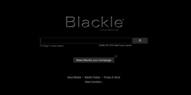 Screenshot Blackle