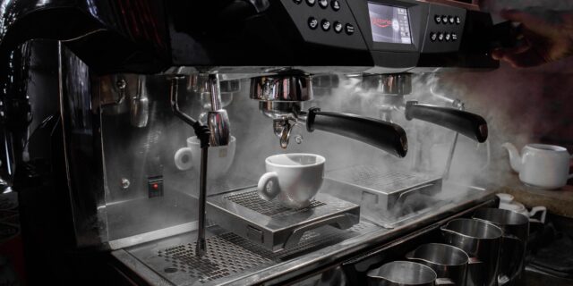 Kaffeemaschine mit Display