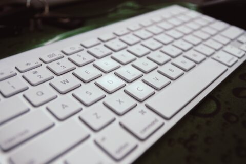 Close-up einer Tastatur