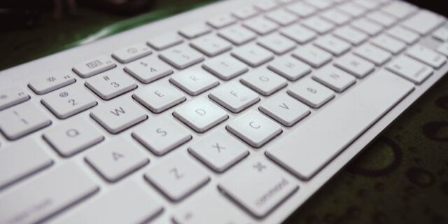 Close-up einer Tastatur