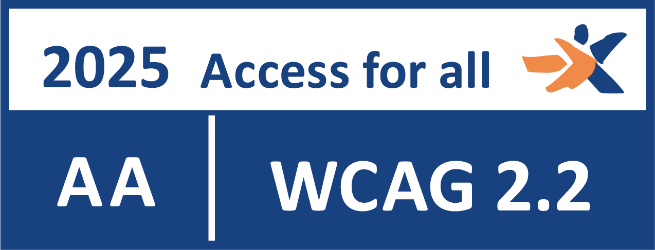 Zertifikatslabel Access for all 2025, WCAG 2.2 AA